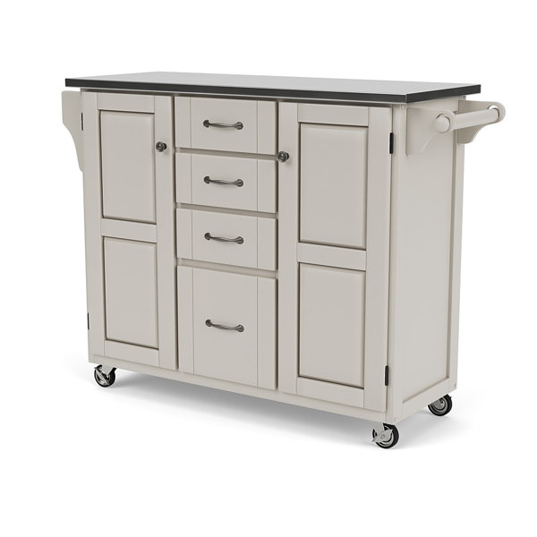 Red Barrel Studio® Littrell Metal Kitchen Island & Reviews Wayfair